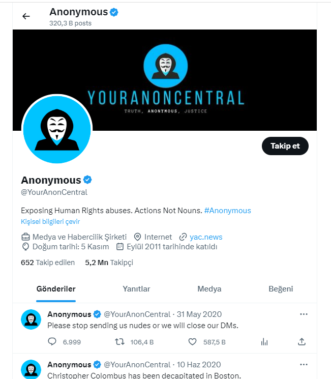Anonymous Hacklendi! – Lamer Haber, Hack Haber, Hack News, Hack ...